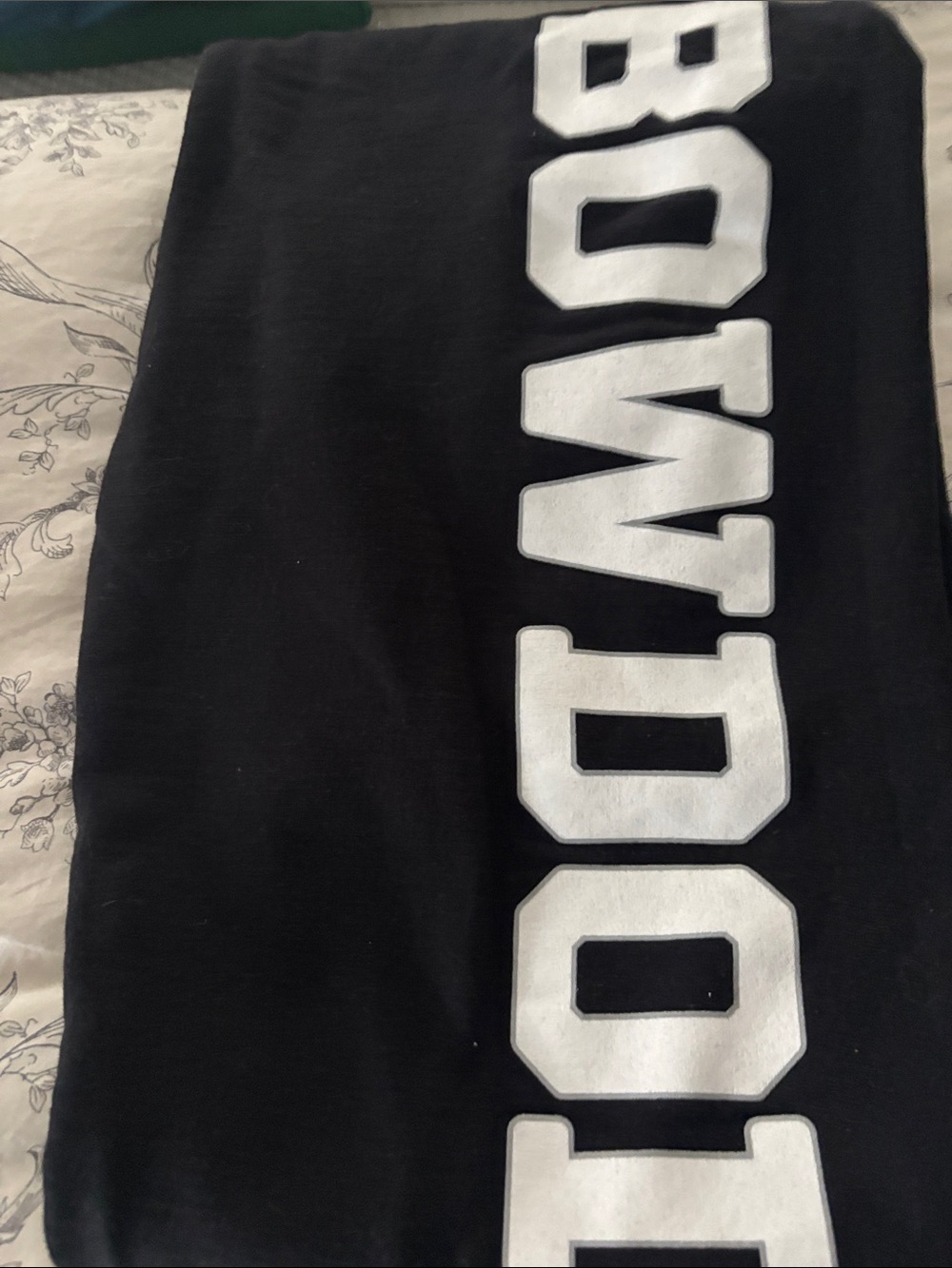 Black Bowdoin sweatpants